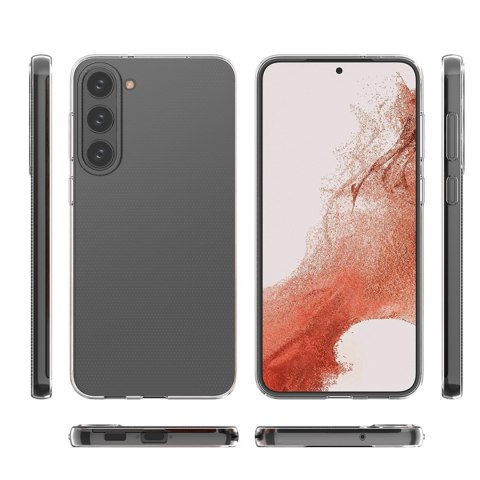 Etui cienki pokrowiec 0.5mm na Samsung Galaxy S23 - przezroczyste