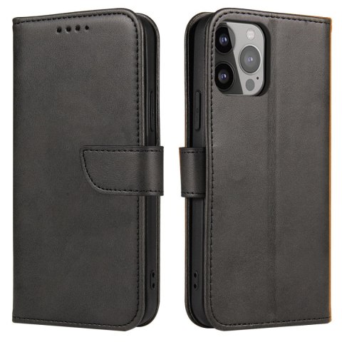 Etui pokrowiec z klapką portfel podstawka na Samsung Galaxy S23+ Magnet Case - czarny