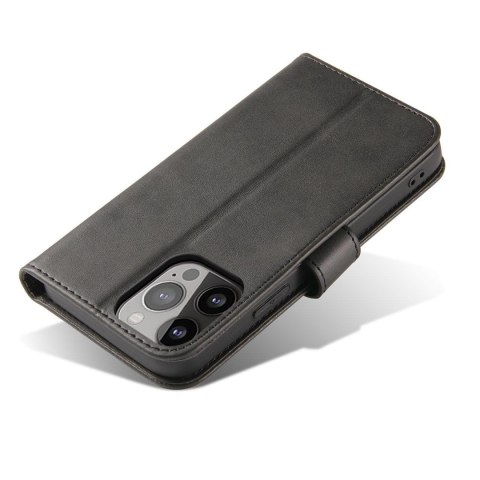 Etui pokrowiec z klapką portfel podstawka na Samsung Galaxy S23+ Magnet Case - czarny