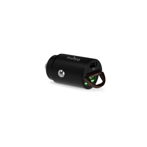 Ładowarka samochodowa USB-C USB-A PD - czarna