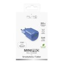 Ładowarka sieciowa USB-C GaN 20W - niebieska