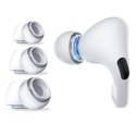 Nakładki do słuchawek AirPods Pro 1 / 2 w rozmiarach S / M / L Ear Tips białe - 6 szt.