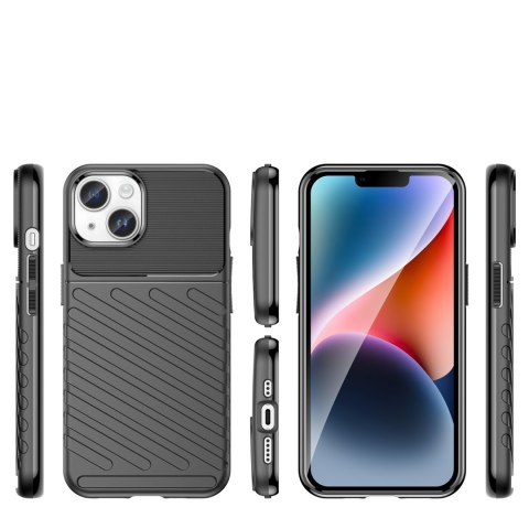Pancerny pokrowiec etui na iPhone 14 Plus Thunder Case - czarny