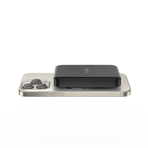 Powerbank 10000mAh MagSafe USB-C 15W z kablem USB-C - czarny