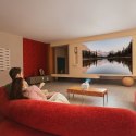 Projektor multimedialny FullHD 1080p LCD z głośnikami JBL WiFi L2 Plus - beżowy