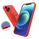 Silikonowe etui ze smyczą paskiem do Xiaomi Redmi Note 11 Pro Rope Case - czarny
