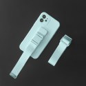 Silikonowe etui ze smyczą paskiem do Xiaomi Redmi Note 11 Pro Rope Case - czarny