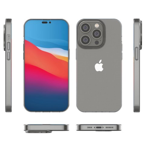 Żelowy pokrowiec etui do iPhone 14 Pro Ultra Clear 0.5mm - przezroczysty