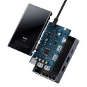 8w1 HUB adapter HDMI DisplayPort VGA USB-A USB-C - szary