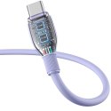 Kabel przewód Pudding USB-C 100W 2m - fioletowy