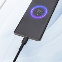 Kabel przewód USB-A - USB-C 5A 1m - czarny