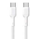 Kabel przewód USB-C 65W 1m - biały