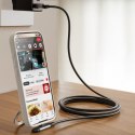 Kabel przewód kątowy USB-C - iPhone Lightning 30W 1.2m - czarny