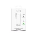 Kabel przewód spiralny USB-A - USB-C 10W 1m - biały
