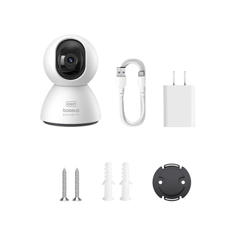 Kamera wewnętrzna Security P1 do monitoringu microSD Wi-Fi 3K - biała