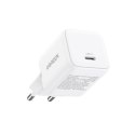 Ładowarka sieciowa X512 GaN USB-C 20W - biała