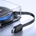 Powerbank 10000mAh 22.5W ze zwijanym kablem USB-C - czarny