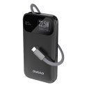 Powerbank K31 10000 mAh 22.5W PD z wbudowanym kablem - czarny