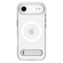 Etui ochronne z podstawką na iPhone 17 Air Ultra Hybrid ''S'' MagSafe - przezroczysto-białe