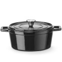 Garnek żeliwny emaliowany owalny 3.7 l 317x240x105 mm