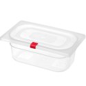Klipsy do pojemników do żywności HACCP 12 szt. - czerwone