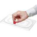 Klipsy do pojemników do żywności HACCP 12 szt. - czerwone