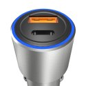 Ładowarka samochodowa USB-A USB-C PD QC 22.5 W - szary