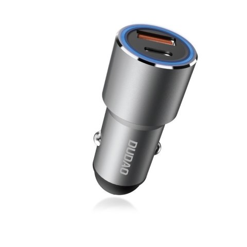 Ładowarka samochodowa USB-A USB-C PD QC 22.5 W - szary