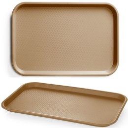 Taca do serwowania Fast Food GN 1/1 530x325 mm - brązowa