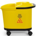 Wiadro do mopa mycia podłóg z wyżymaczką podstawą na kółkach 16 l