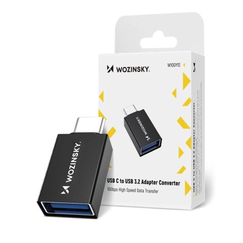 Adapter przejściówka USB-C - USB-A 10Gb/s - czarny