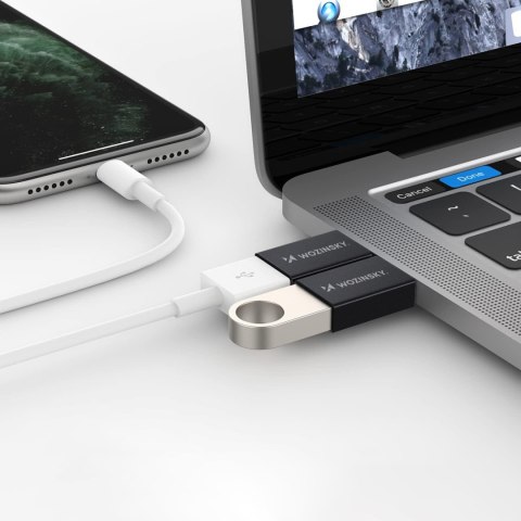 Adapter przejściówka USB-C - USB-A 10Gb/s - czarny