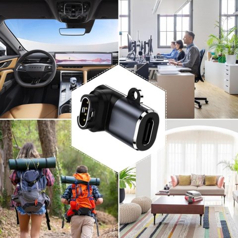 Adapter przejściówka USB-C do zegarka smartwatch Garmin - szary