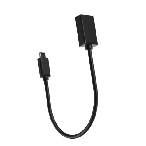 Adapter przejściówka USB-C (męski) - USB-A (żeński) OTG - czarny