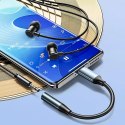Adapter przejściówka USB-C - mini jack 3.5mm - czarny