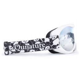 Gogle narciarskie dla dzieci Panda UV400 - czarno-białe