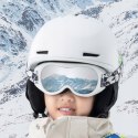 Gogle narciarskie dla dzieci Panda UV400 - czarno-białe