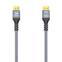 Kabel przewód DisplayPort z ceryfikatem VESA 80 Gb/s 16K HDR HDCP DSC 1m - czarny