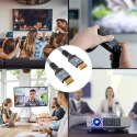 Kabel przewód DisplayPort z ceryfikatem VESA 80 Gb/s 16K HDR HDCP DSC 1m - czarny