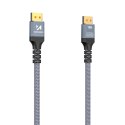 Kabel przewód DisplayPort z ceryfikatem VESA 80 Gb/s 16K HDR HDCP DSC 2m - czarny