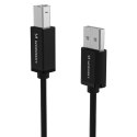 Kabel przewód do drukarki skanera USB-B - USB-A 480Mb/s 1m - czarny
