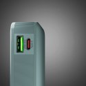 Powerbank 10000mAh USB-A USB-C z wyświetlaczem wbudowanym kablem USB-C 20W - szary