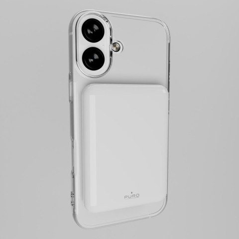 Powerbank magnetyczny 5000mAh MagSafe USB-C PD 20W - biały