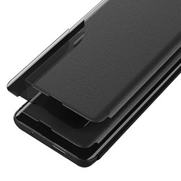 Etui futerał z klapką podstawką na iPhone 16e Eco Leather View Case - czarny