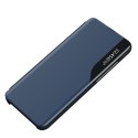 Etui futerał z klapką podstawką na iPhone 16e Eco Leather View Case - niebieski
