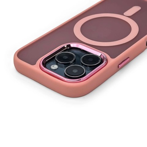 Etui pokrowiec ochronny na iPhone 17 Fashion Case MagSafe - różowe