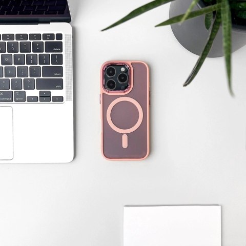 Etui pokrowiec ochronny na iPhone 17 Fashion Case MagSafe - różowe