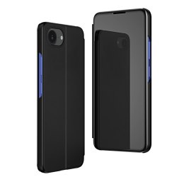 Etui pokrowiec z klapką na iPhone 16e Clear View Case - czarny