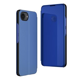 Etui pokrowiec z klapką na iPhone 16e Clear View Case - niebieski