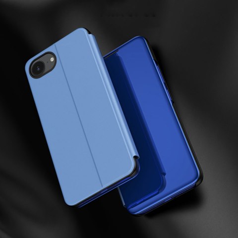 Etui pokrowiec z klapką na iPhone 16e Clear View Case - niebieski
